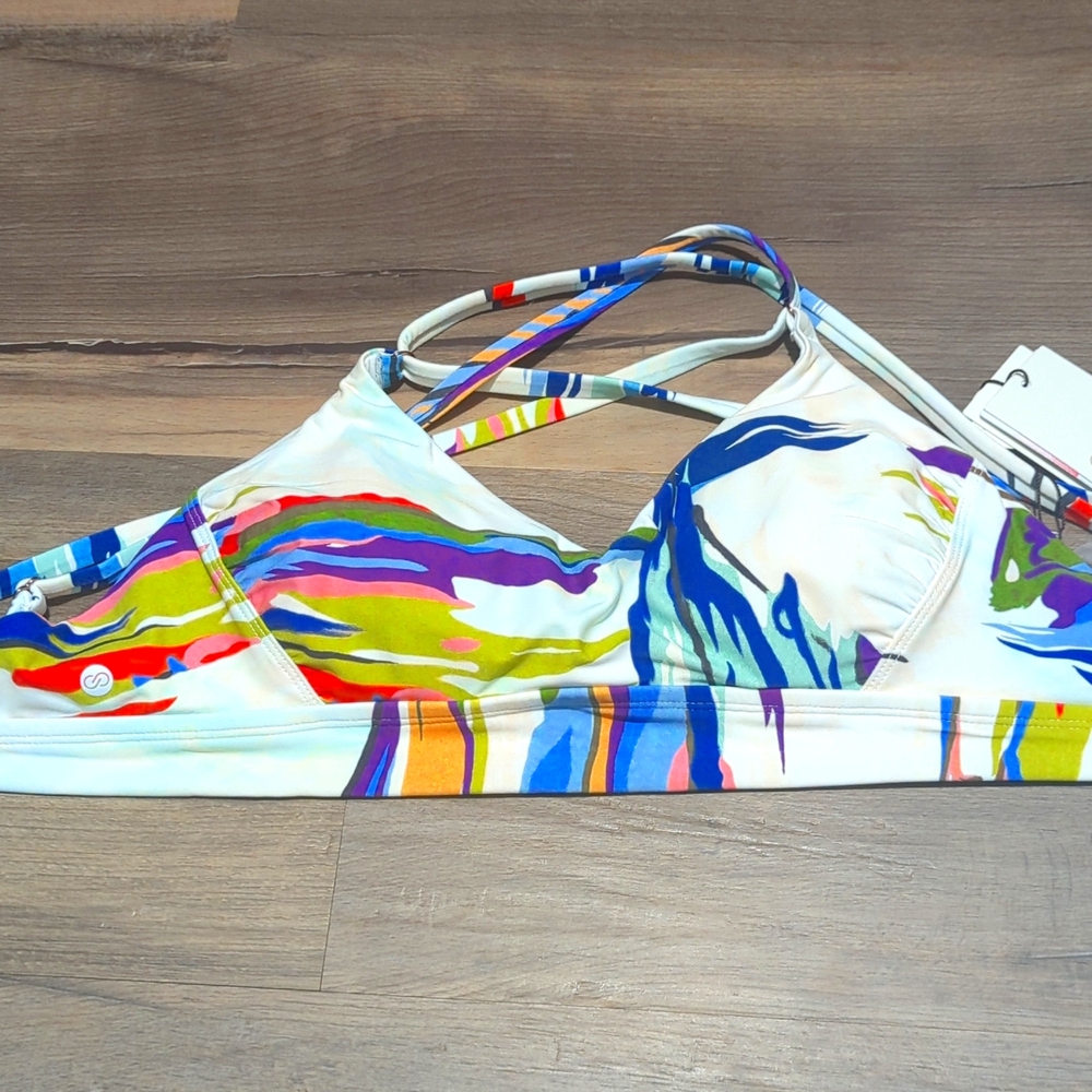 Calia brand, Size Small Swimsuit top. New with tags, fun colors!